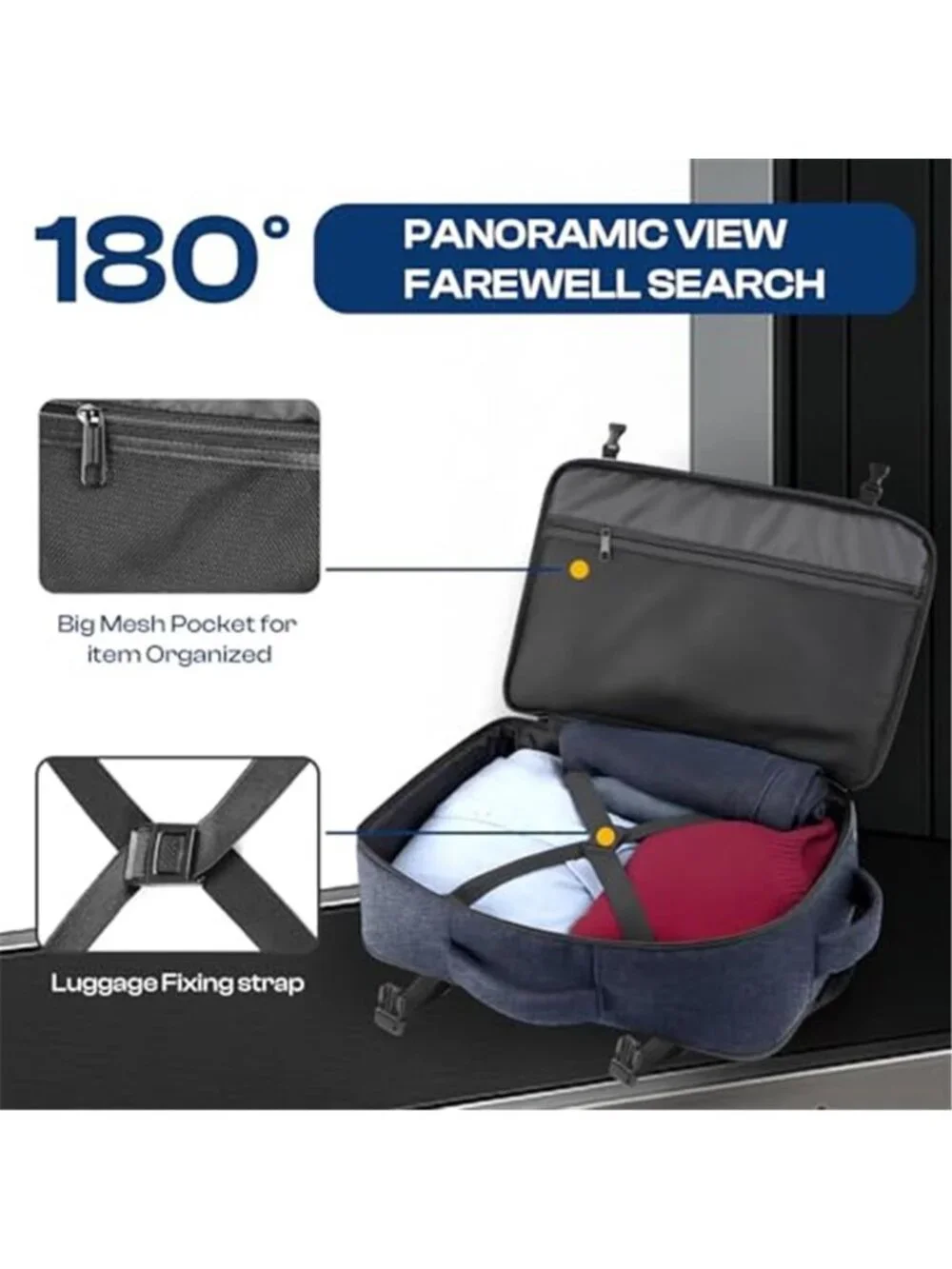Expandable Travel Backpack Carry On TSA Approved 40L Laptop Weekender Bag